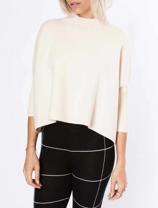 Aja Sweater Top - Ecru