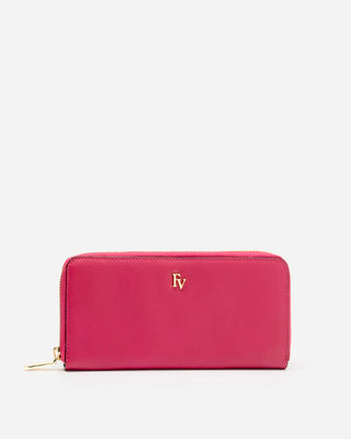 Zip Around Continental Wallet Soft Nappa - Pink Oyster