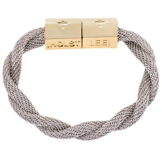Mesh Bracelet Twisted Silver