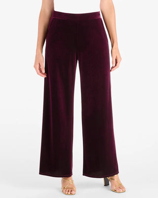Nicolette Velvet Pant - Merlot