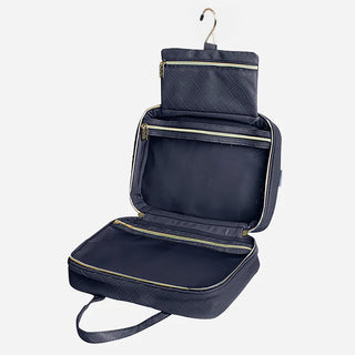 Woven Hanging Cosmetic Bag - Navy