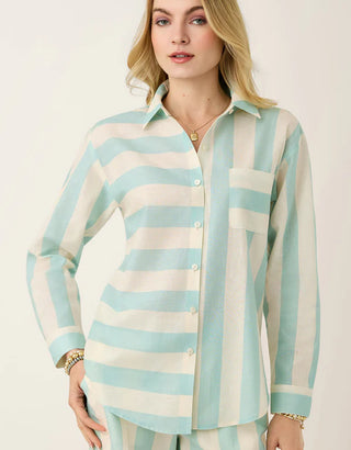 Aida Buttonfront Shirt - Admiral Stripe
