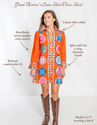Greek Revival Lana Short Shirt Dress