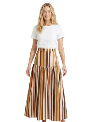 Lee Skirt - Autumn Stripe