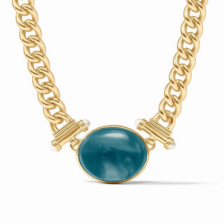 Dolce Statement Necklace - Iridescent Montana Blue