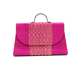 Wynwood Straw Handbag - Fuchsia