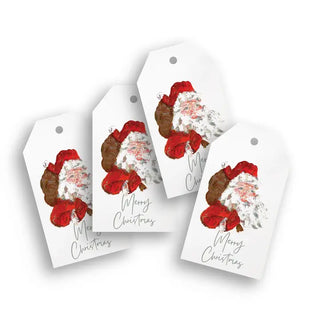 Santa With Merry Christmas Gift Tags | Pack Of 4