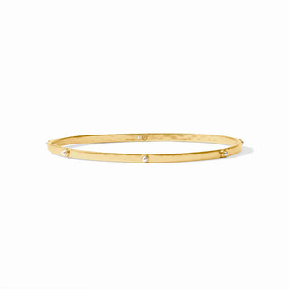 Crescent Stone Bangle - CZ- M