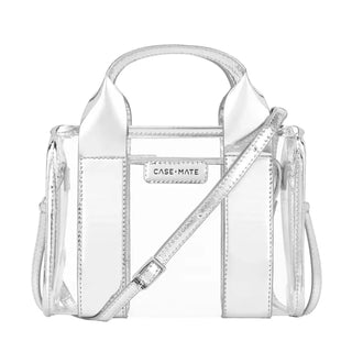 Clear Stadium Bag - Silver Chrome