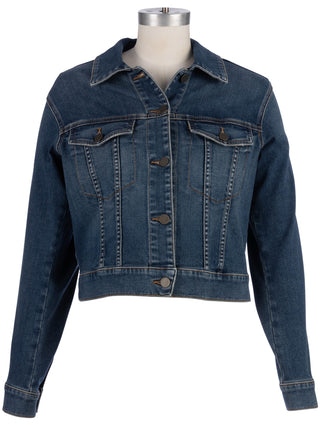 Julia Crop Jacket with Drop Shoulder Regular Waistband - Main