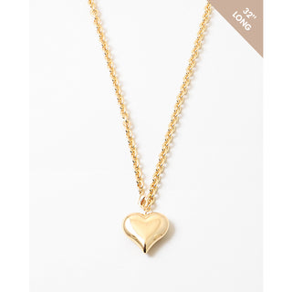 32" Poppy Heart Pendant