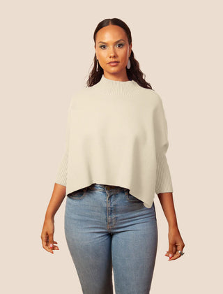 Aja Sweater Top - Off White