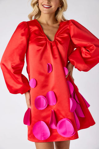 Beckham Dress - Poppy Red