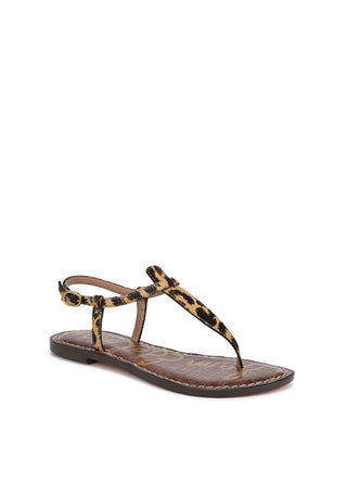 Gigi Sandal - Tan Leopard Print