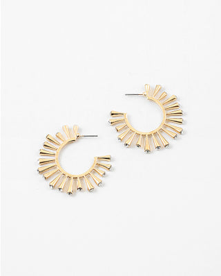 Gold Radiant Hoop