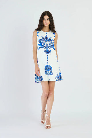 Frankie Dress - Palm Springs Navy