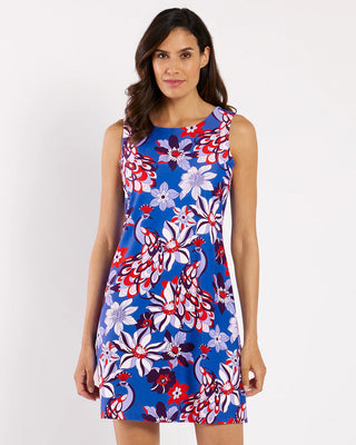 Beth Dress - Twirling Peacock Cobalt