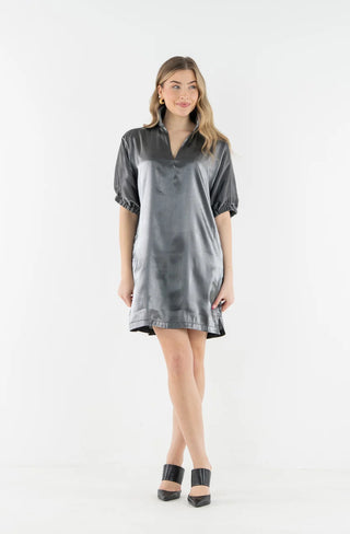 Poppy Dress - Black Tie Metallic