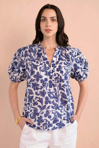 Bronte Top - Cobalt