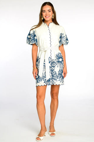Sadie Dress - Placement Hand Drawn Daisies