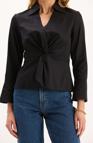 Paige Twisted Top - Black