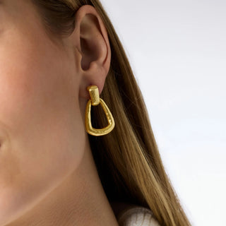 Sahara Demi Doorknocker Earring Gold