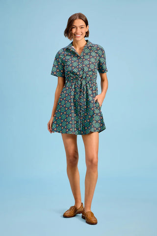 Summit Dress, Slate Mosaic